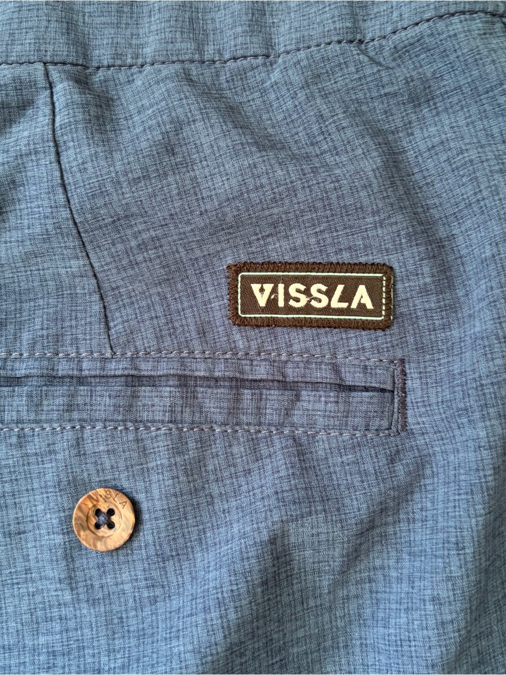 Vissla Shorts Mens 38 Blue Hybrid Boardshorts Swim Surf Lightweight Pockets - Picture 5 of 11